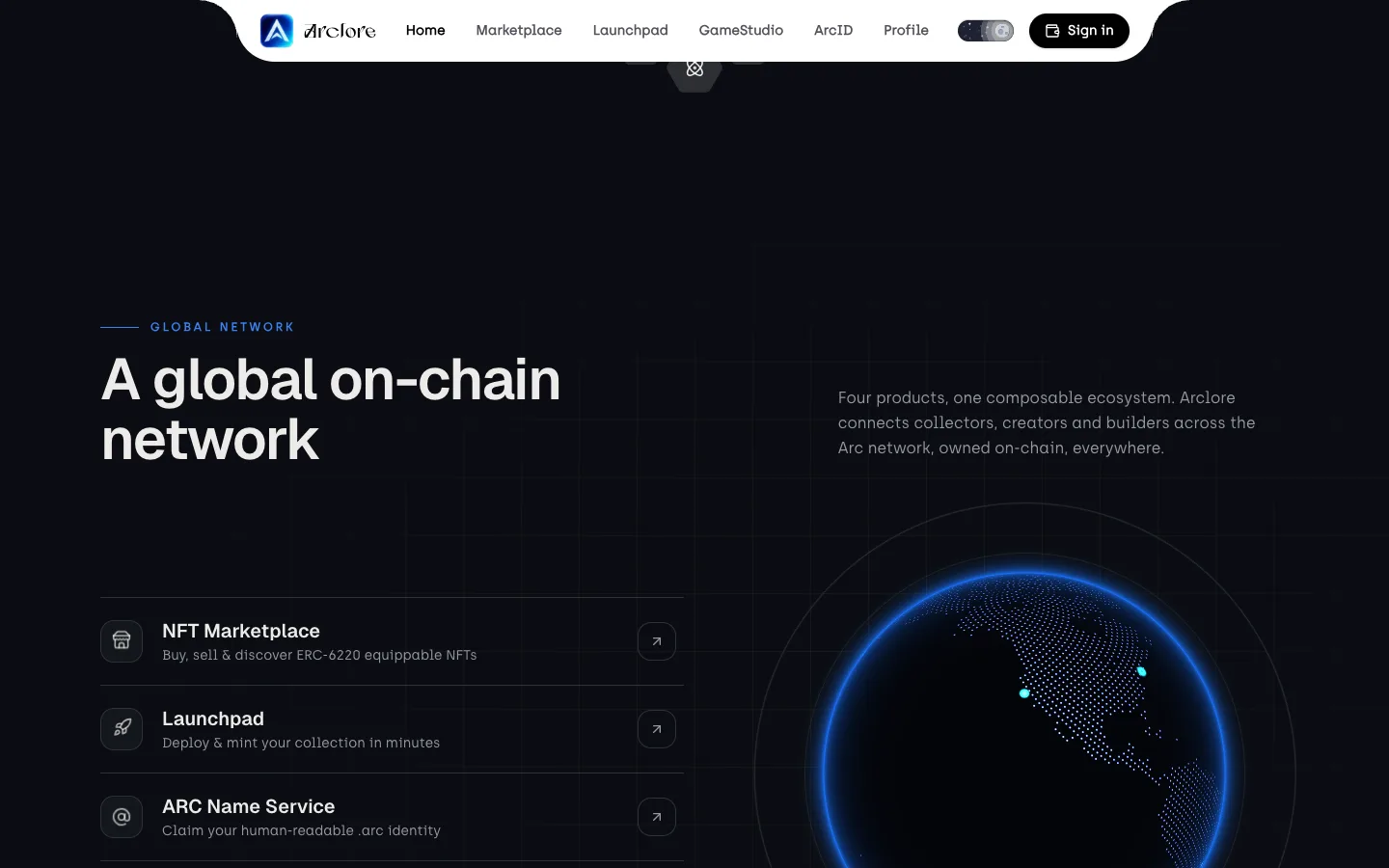 An on-chain platform for evolving NFTs