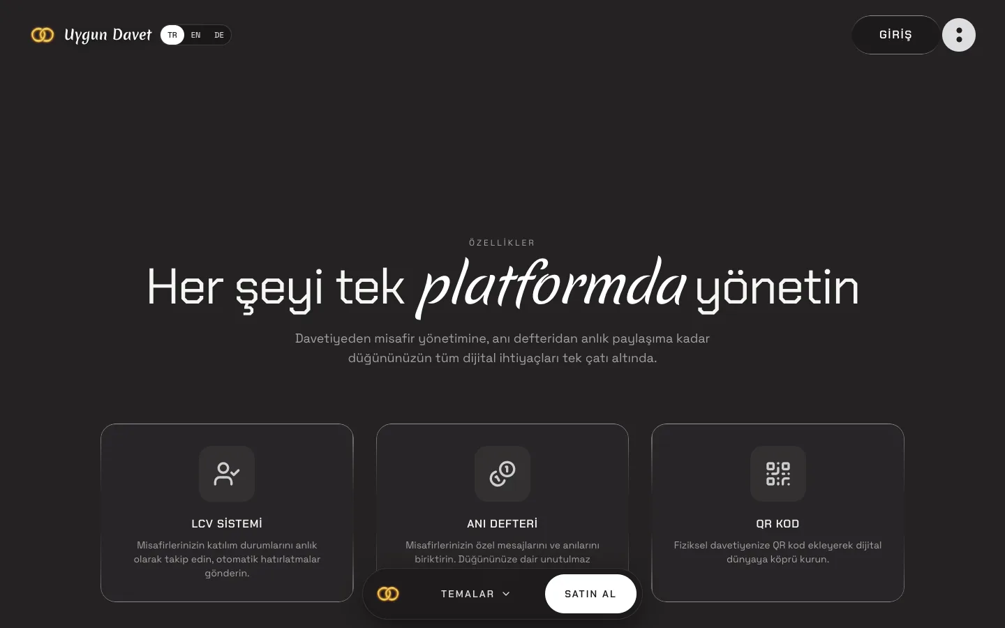 A wedding invitation as a website